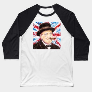 The Greatest Briton. Winston Churchill Baseball T-Shirt